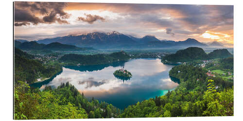 Galleriprint Lake Bled Landscape at Sunset in Slovenia