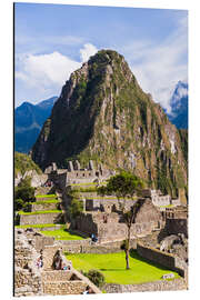 Aluminium print Machu Picchu and Huayna Picchu in Peru