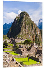 Foam board print Machu Picchu and Huayna Picchu in Peru