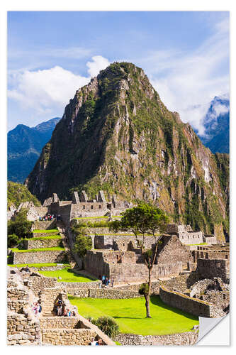 Naklejka na ścianę Machu Picchu and Huayna Picchu in Peru