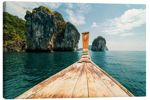 Lerretsbilde Traditional Boat Trip in the Thai Islands