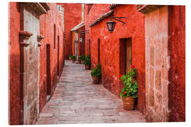 Akrylbilde Santa Catalina Monastery in Arequipa in Peru II