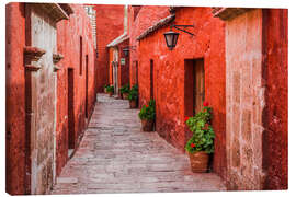 Canvas print Santa Catalina Monastery in Arequipa in Peru II