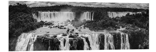 Foam board print Iguana waterfall in Argentina