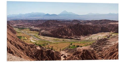 Foam board print Atacama Desert Landscape in Chile