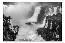 Poster Iguazu waterfall in Argentina