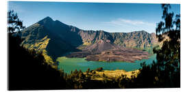 Acrylic print Rinjani Volcano Landscape on Lombok Island in Indonesia