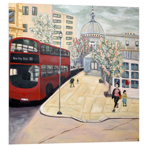 PVC-tavla Red Bus London