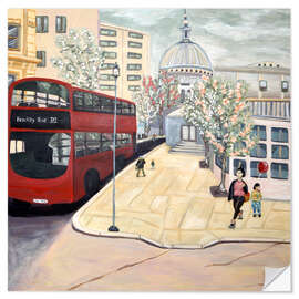 Wall sticker Red Bus London