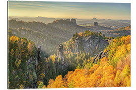 Gallery Print Aussicht vom Carolafelsen in der Sächsischen Schweiz