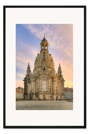 Gerahmter Kunstdruck Frauenkirche in Dresden