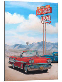 Magnettafel Roter Oldtimer