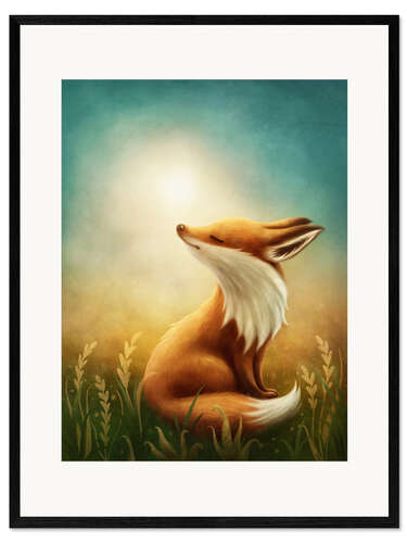 Innrammet kunsttrykk Little Fox