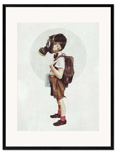 Framed art print Back to School