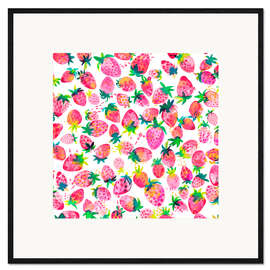 Framed art print Delicious strawberries