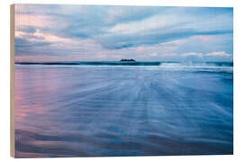 Wood print Dramatic Ocean Landscape at Sunset