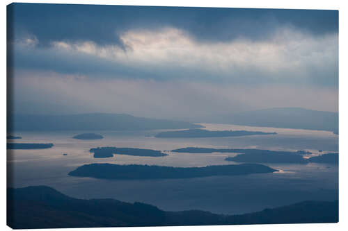 Canvas print Loch Lomond in Scotland