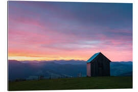 Gallery Print Ländliche Landschaft bei Sonnenuntergang