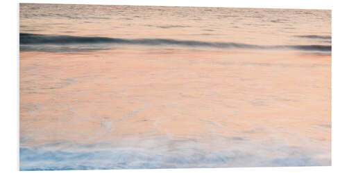 Foam board print Abstract Waves in the Ocean at Sunset