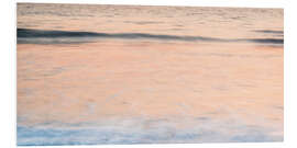 Foam board print Abstract Waves in the Ocean at Sunset