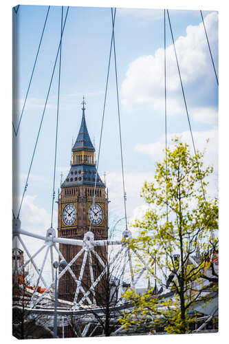 Canvas print Big Ben and London Eye