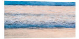 Foam board print Abstract Orange and Blue Ocean Landscape