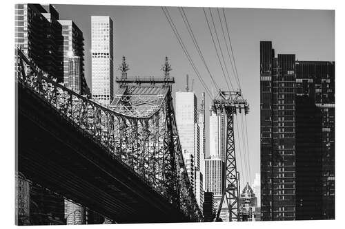 Quadro em acrílico New York - Queensboro Bridge, Roosevelt Tramway