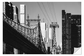 Naklejka na ścianę New York - Queensboro Bridge, Roosevelt Tramway