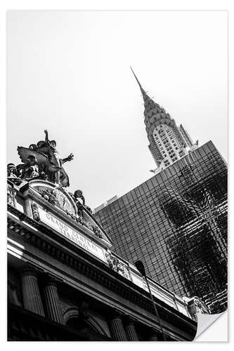 Wandsticker Grand Central, Chrysler Building, New York