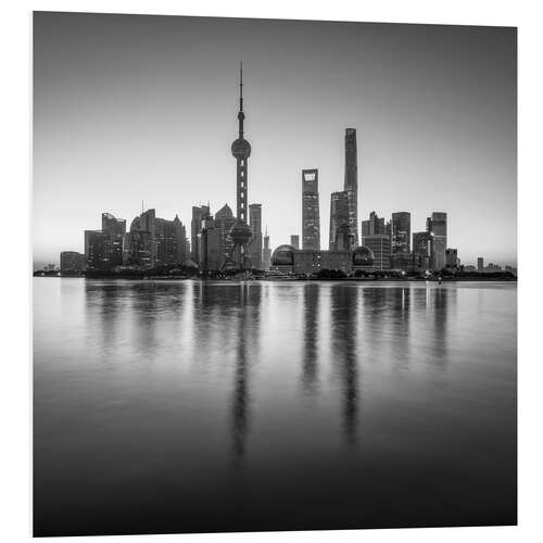 PVC print Shanghai skyline