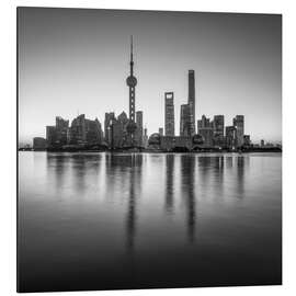 Magnettafel Shanghai Skyline