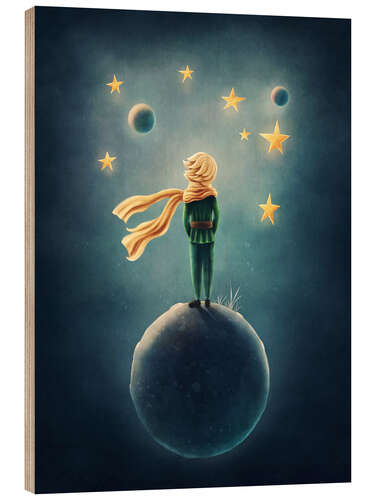 Wood print The Little Prince