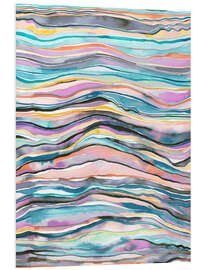 Tableau en PVC Arc en ciel d'agate