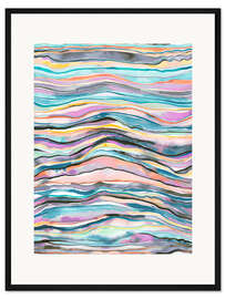 Gerahmter Kunstdruck Achat Regenbogen