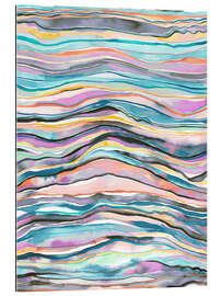 Tableau en plexi-alu Arc en ciel d&#039;agate