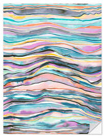 Selvklebende plakat Agate rainbow