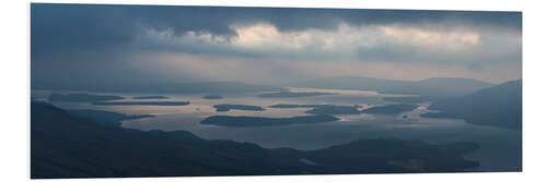 Foam board print Dramatic Moody Mountain Landscape