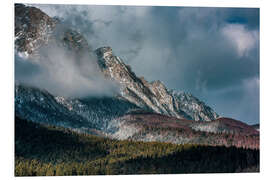 Foam board print Mountain and Forest Landscape