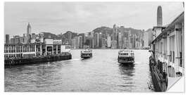 Wandsticker Star Ferry und Victoria Harbour in Hong Kong