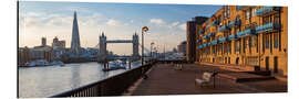 Aluminium print London Cityscape of Tower Bridge and The Shard