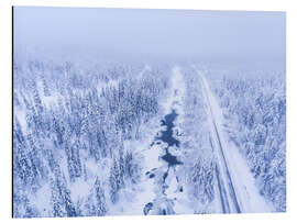 Alubild Winter Landschaft