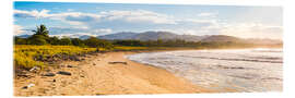 Acrylic print Tropical Beach and Rainforest in Costa Rica