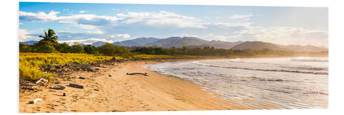 Foam board print Tropical Beach and Rainforest in Costa Rica