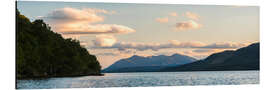 Aluminiumtavla Loch Ness Landscape in Scotland at Sunset