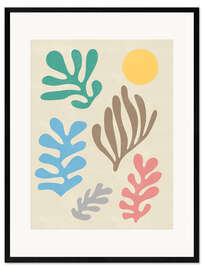 Stampa artistica con cornice Foglie di Matisse