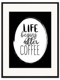 Gerahmter Kunstdruck Nach dem Kaffee