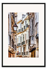 Gerahmter Kunstdruck Cadiz Stadt in Andalusien