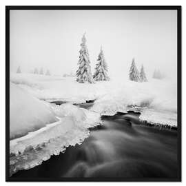Gerahmter Kunstdruck Eisbach...
