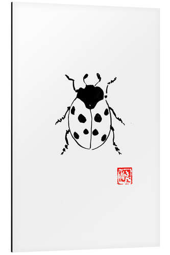 Tableau en aluminium Coccinelle