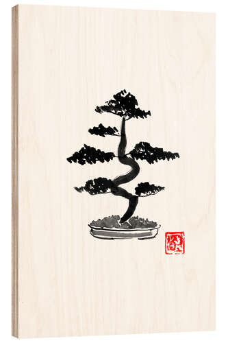 Wood print Bonsai